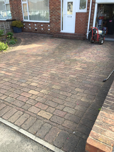 block paving cleaning Durham, driveways and patios County Durham